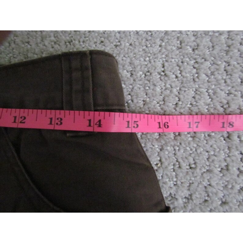 Calça cargo vintage Avirex Y2K tamanho 30W marrom streetwear folgada utilitária perna larga imagem 4