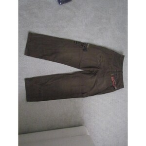 Calça cargo vintage Avirex Y2K tamanho 30W marrom streetwear folgada utilitária perna larga imagem 2