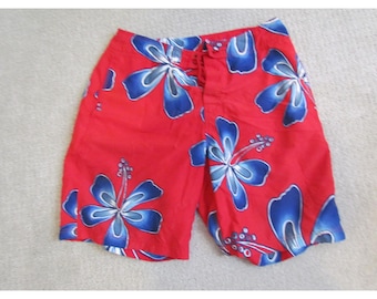 Y2K DGK Boardshorts, Size 30, Multicolor (red, Yellow, Green