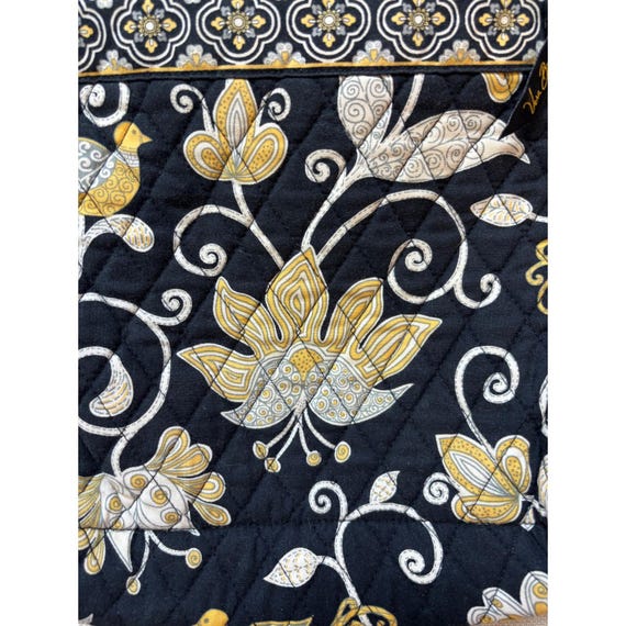 Y2K Vera Bradley Backpack Yellow Bird Floral Retired Quilted  display picture 1