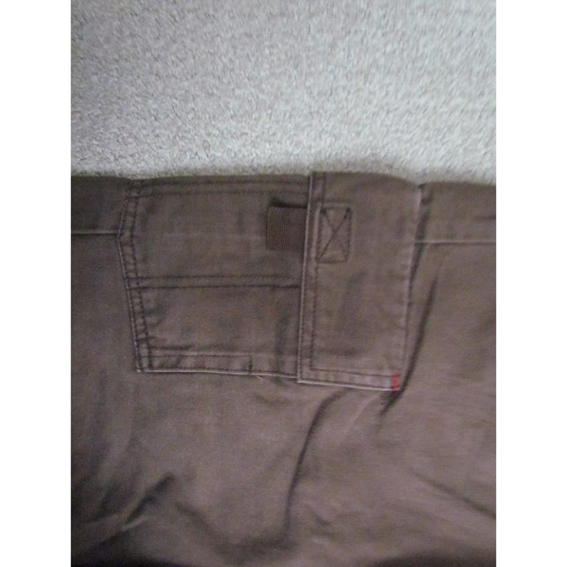 Calça cargo vintage Avirex Y2K tamanho 30W marrom streetwear folgada utilitária perna larga imagem 10