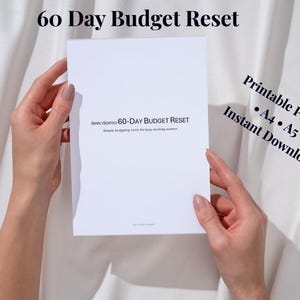 60-Day Budget Reset Planner | Monthly Expense Tracker | Financial Binder (Digital Download)