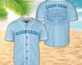 Camiseta de béisbol personalizada para tripulación de cabina, camiseta para despedida de soltera en Lake Tahoe, camiseta personalizada para viaje a cabaña de montaña, regalos unisex para la fiesta nupcial.
