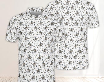 Cowboy Western Polo Shirt, Rodeo Horse Rider Pattern Men Women Youth, Unisex Horse Lover Gift, Southwestern Style All Over Print Polo