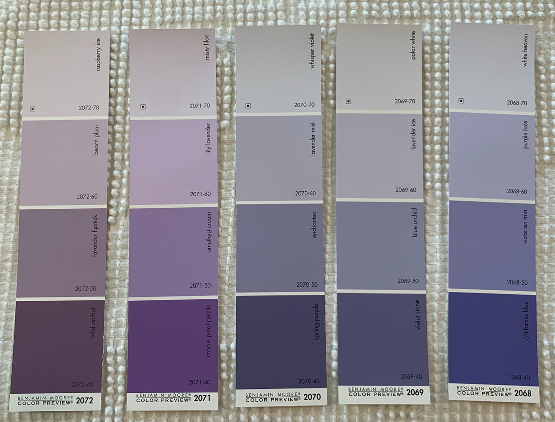 Paint Chip Sample Strips 2x8 Set of 25 Strips Etsy