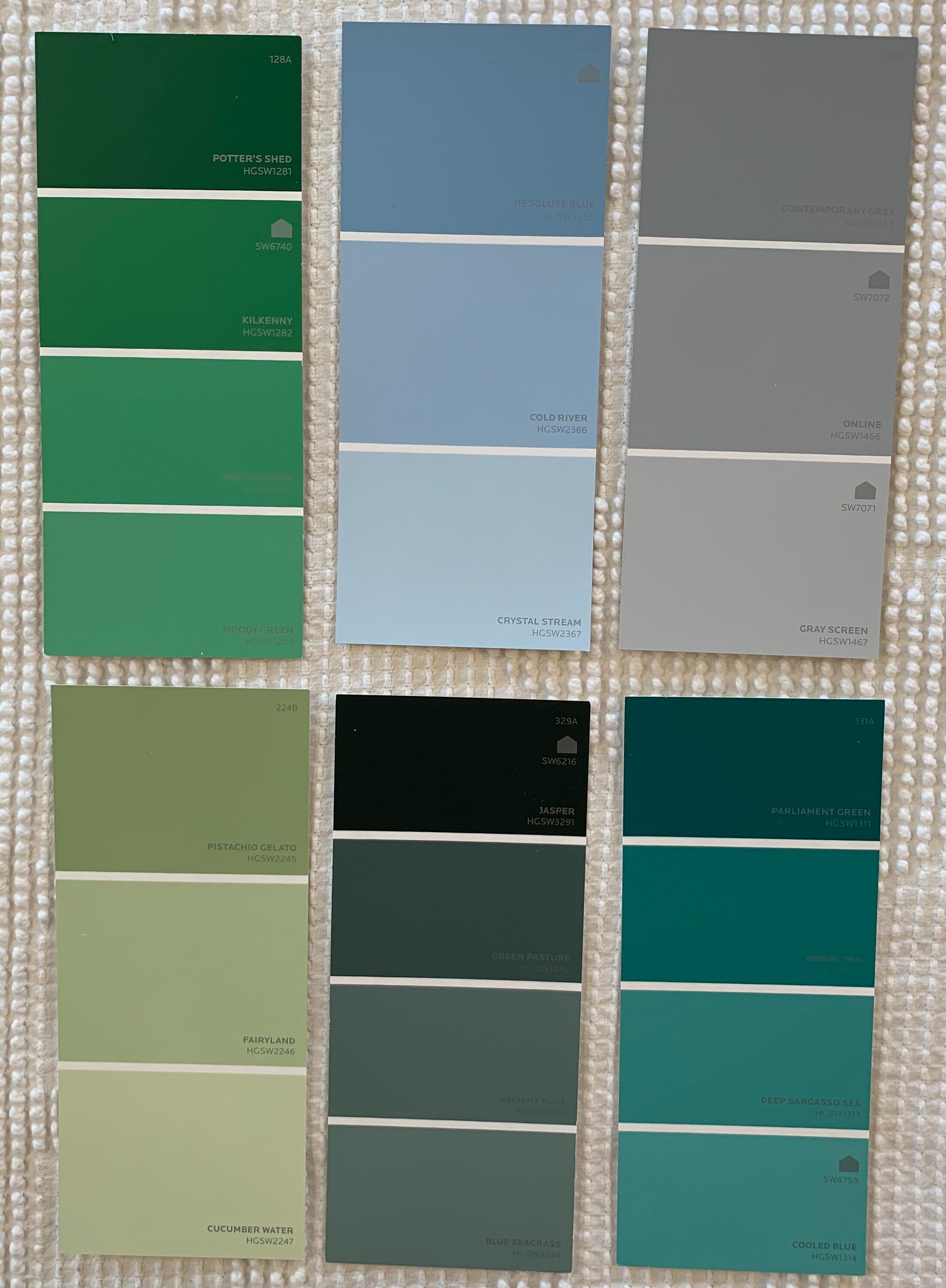 Paint Chip Sample Strips 3x7 Set of 22 Strips Etsy