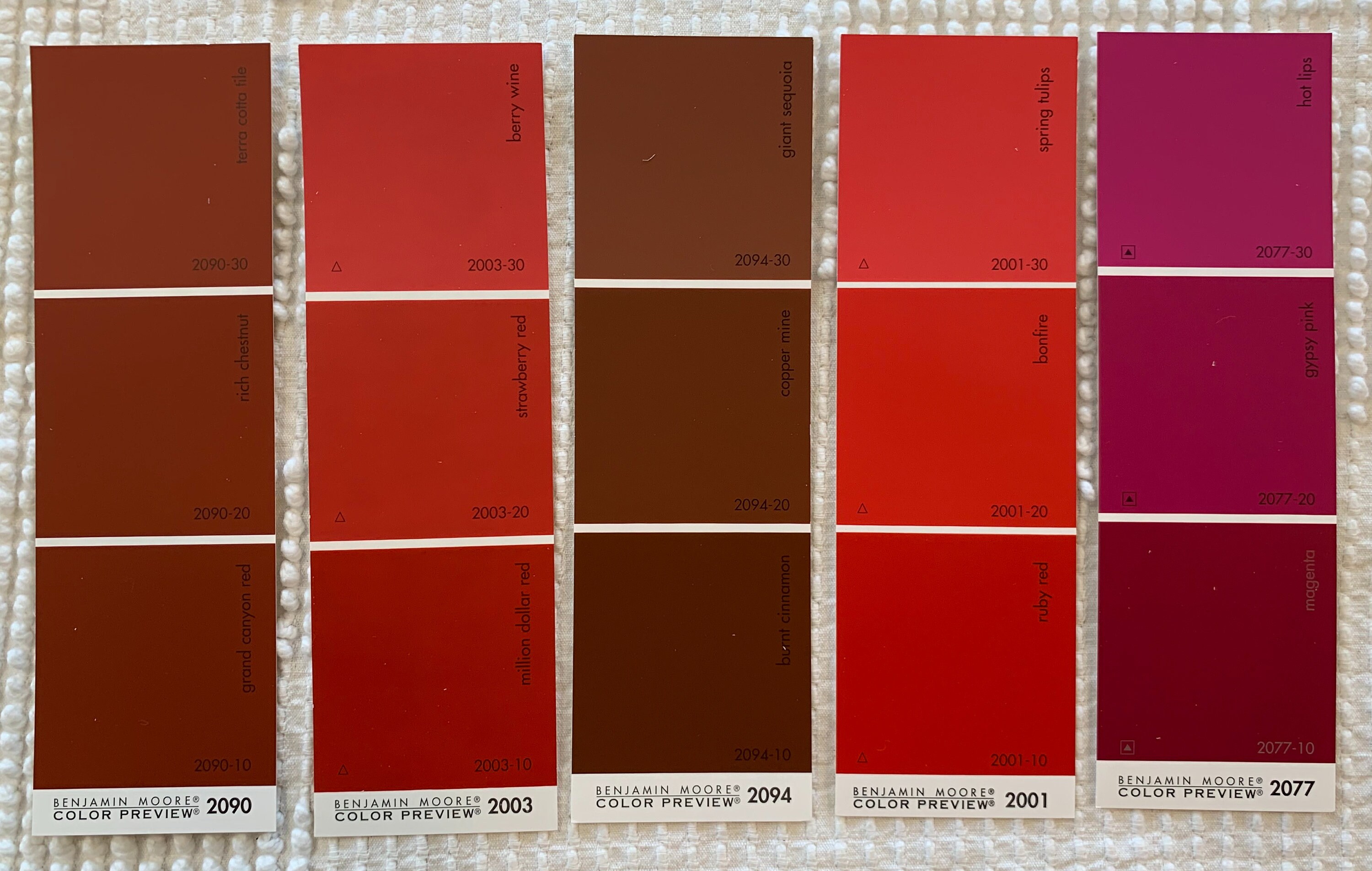 Paint Chip Sample Strips 2x6 Set of 20 Strips Etsy