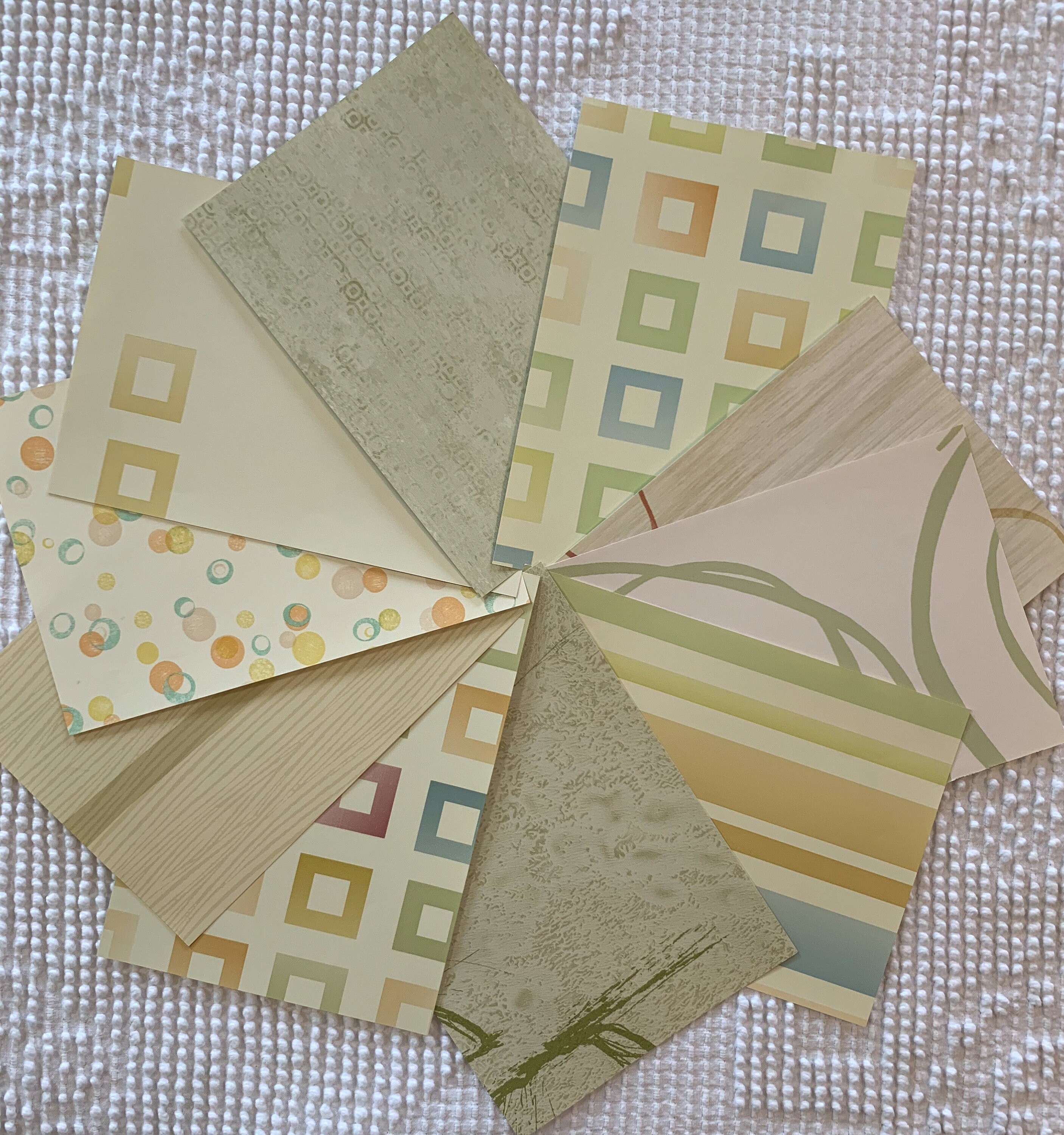Wallpaper Sample Bundle 10 Pieces 5x7 Tan | Etsy