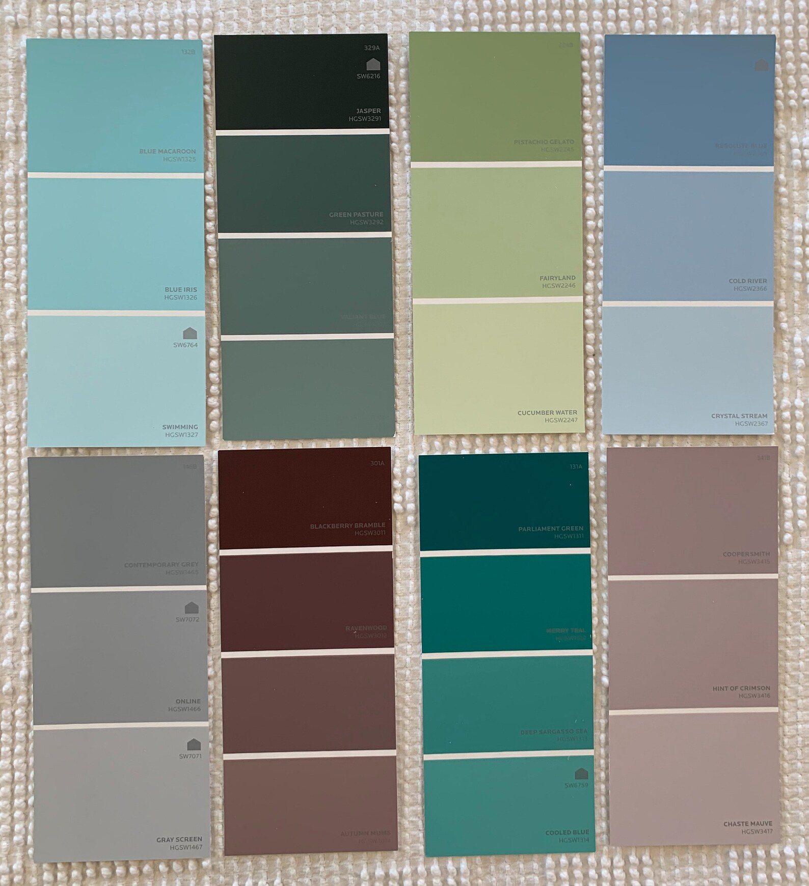 Paint Chip Sample Strips 3x7 Set of 21 Strips Etsy