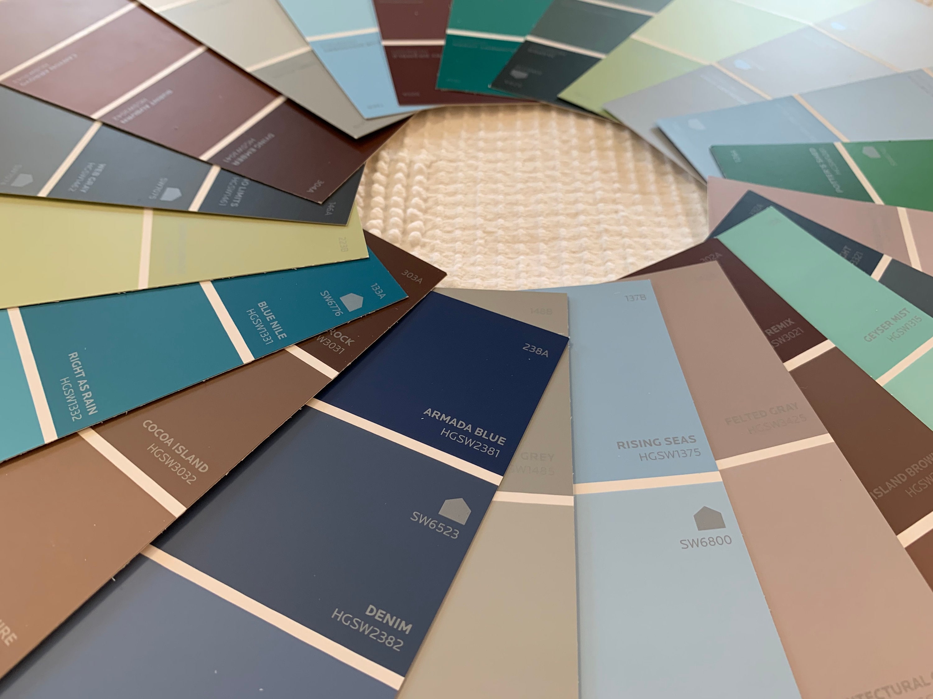 Paint Chip Sample Strips 3x7 Set of 22 Strips Etsy