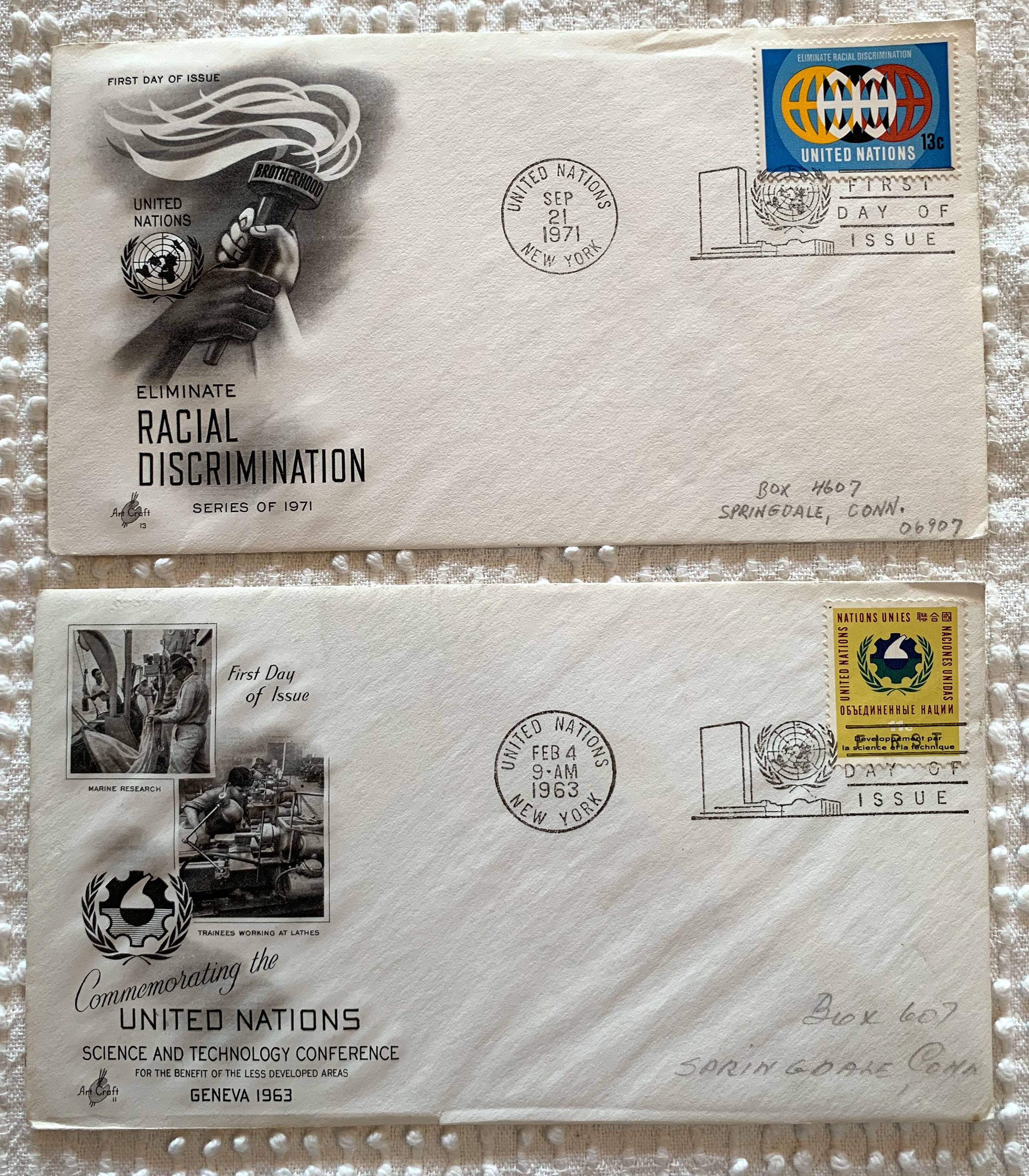 Bundle of 10 Vintage 1960s/70s Envelopes United Nations | Etsy