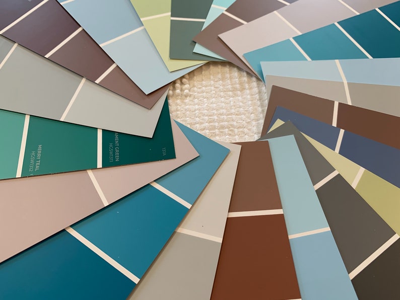 Paint Chip Sample Strips 3x7 Set of 21 Strips Etsy