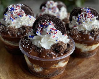 Easy Oreo Dirt Dessert Cups with Cream Cheese | No-Bake Summer Party Treat