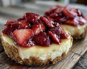 Creamy Lemon Icebox Pie with Fresh Strawberry Topping | Tangy Refreshing Summer Dessert