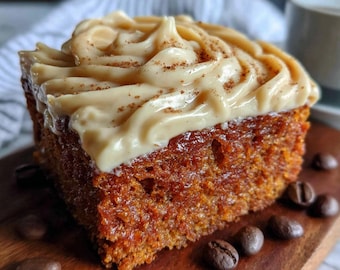 Dirty Chai Espresso Sheet Cake with Brown Sugar Buttercream | Spiced Moist Cake for Spring Baking