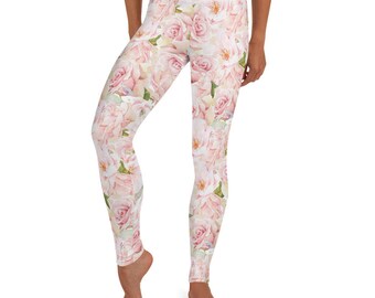 rose workout leggings