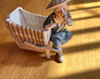 Vintage asian figurine 1961 on bottom