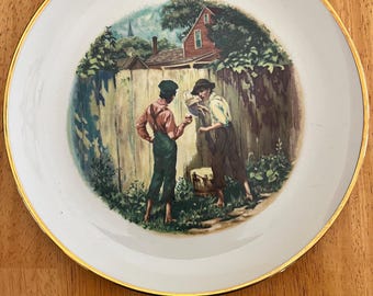 Mark twain collectible plate 1973