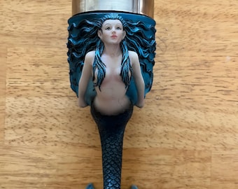 Mermaid wine goblet