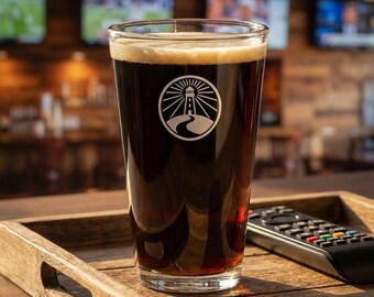 Vaso de pinta Everpath Lighthouse / Vaso mezclador grabado de 473 ml