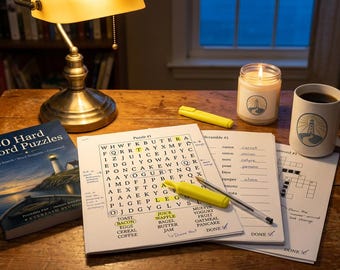 30 Hard Word Puzzles | Word Search, Crossword, Scramble (PDF Download)
