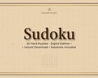 Sudoku difficili – Pacchetto di 20 giochi per la mente (Download in PDF)