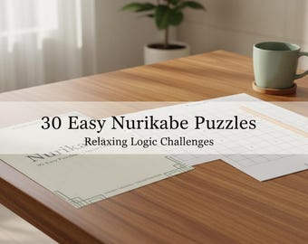 30 semplici rompicapo Nurikabe: rilassanti sfide di logica (download in PDF)