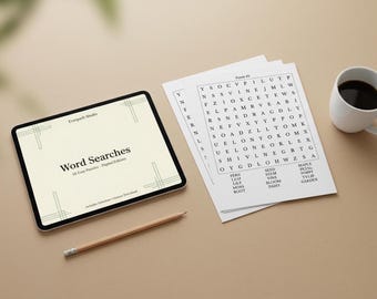 Easy Word Search Puzzles | 30-Pack Printable PDF With Solutions