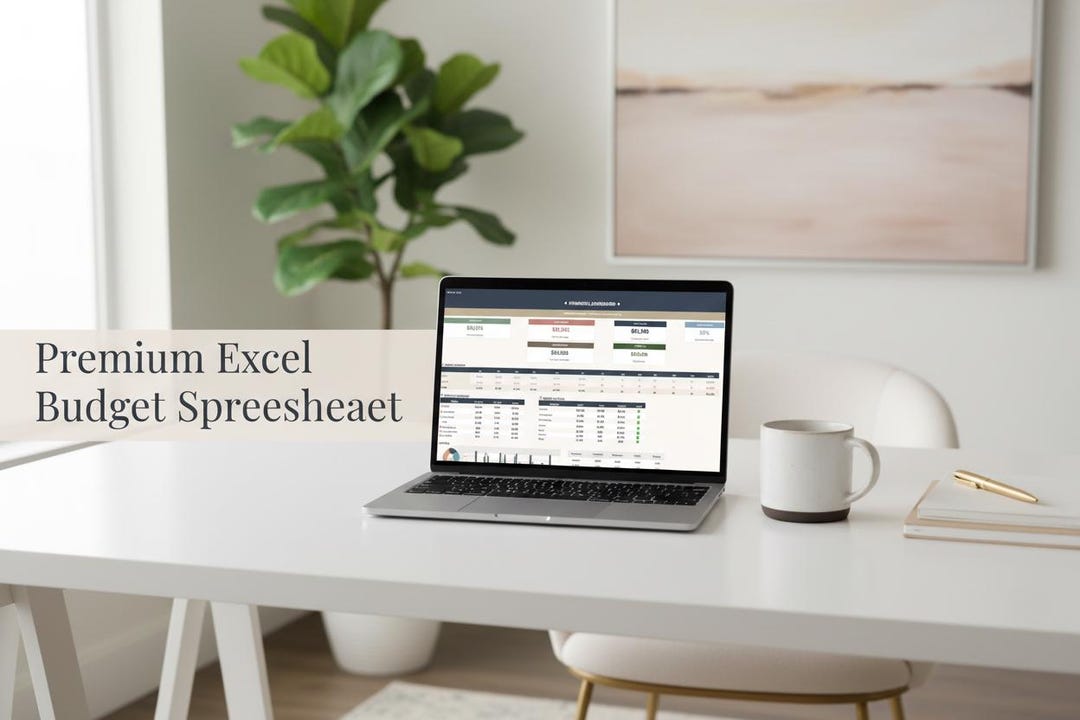 Excel Budget Spreadsheet: Annual Planner, Expense Tracker, Savings ...
