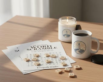 Word Scramble Printable Pack, 20 Medium Pages With Answer Key