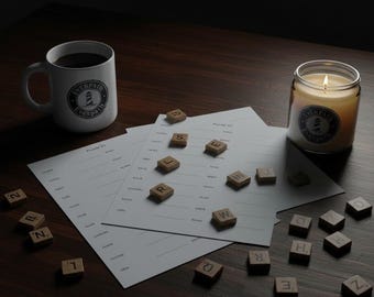 Word Scramble Printable Pack, 10 Hard Brain Games with Answer Key
