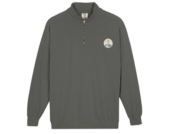 Felpa unisex Everpath Studio con cerniera a un quarto