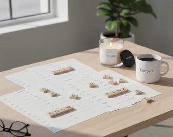 Word Scramble Printable Pack, 10 Medium-Difficulty Challenges with Answer Key