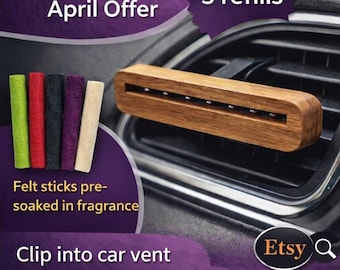Beautiful highly scented car air vent diffusers