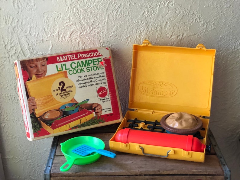 Vintage 1973 Li/'l Camper Cook Stove by MATTEL Preschool vintage toys camp stove Camper cook stove