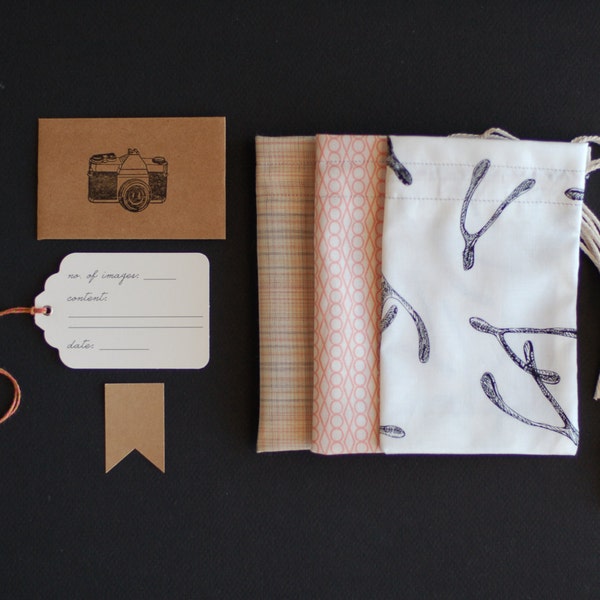Flash drive bags/ packaging for photographers (12 sets)