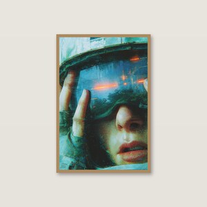 Ensemble d'affiches murales rétro-futuristes | Montagne, astronaute, oiseau mécanique (Téléchargement numérique) image 7