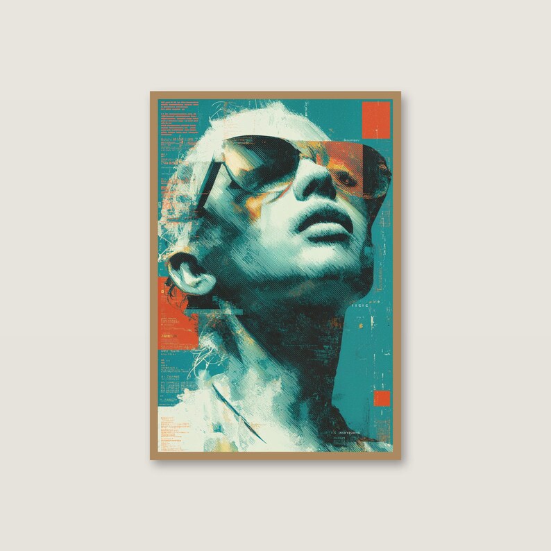Statue Psychedelische Wandkunst | Maximalist Original Poster (Digital Download) Bild 2