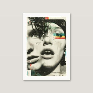 Maximalist Collage Wall Art Set | Panther, Punk Portrait, Neon Botanical Posters (Digital Download) image 5