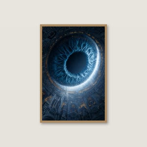Cosmic Eye Celestial Art Print | Dreamy Surreal Wall Decor (Digital Download) image 2