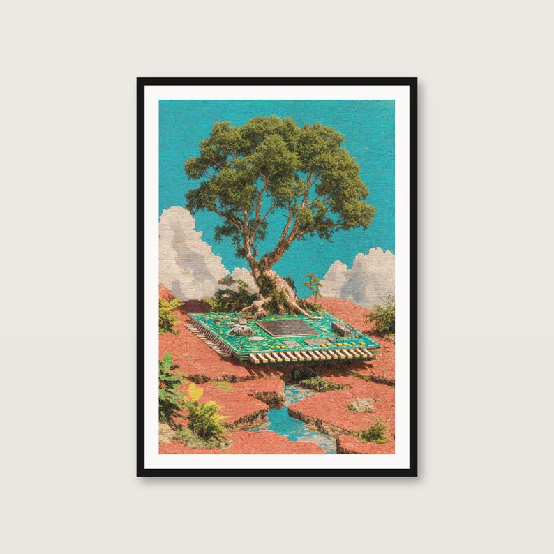 Surreal Collage Wall Art Set | Dreamcore Trippy Maximalist Posters (Digital Download) image 10