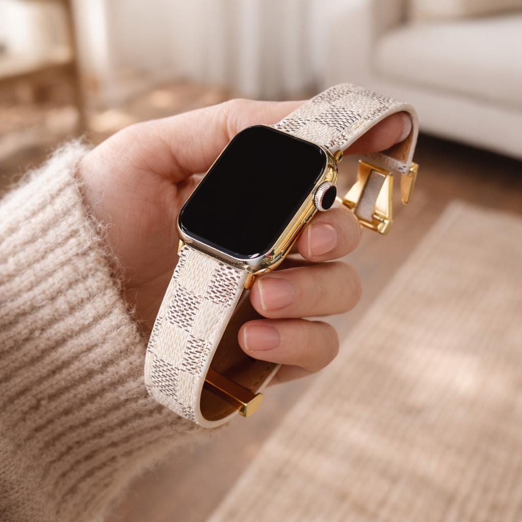 Louis Vuitton Apple Watch Band Series 10 - Etsy
