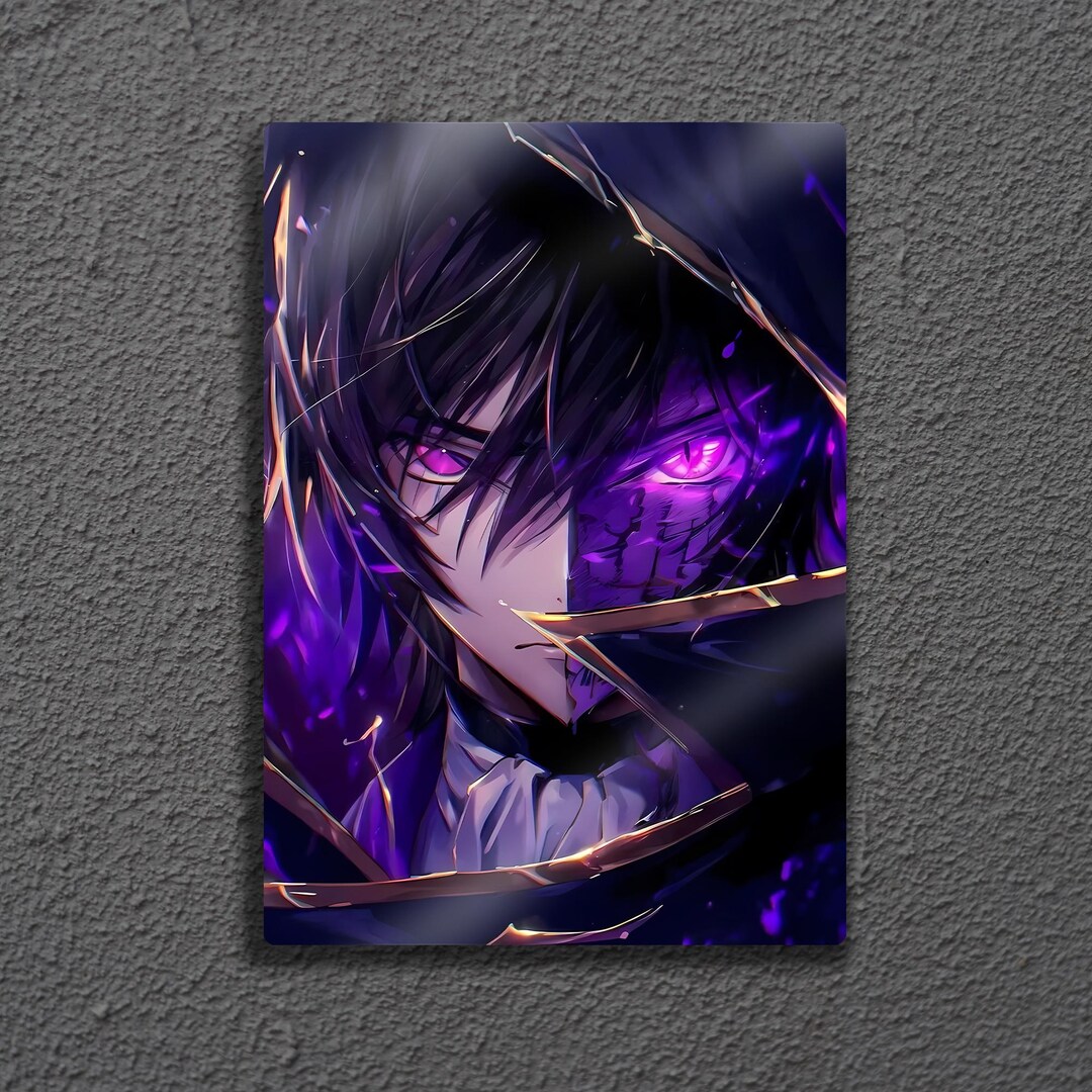 Lelouch vi Britannia Code Geass Metall Wand Kunst, Anime Poster ...