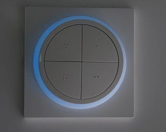 Glow Ring für Philips Hue Tap Dial Switch – Leuchtet im Dunkeln | Nachtlicht Rahmen | Smart Home Zubehör