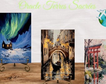 Sacred Lands Oracle Deck of 30 Cards: Spiritual Journey, Sacred Places, Intuitive Guidance, Personal Development