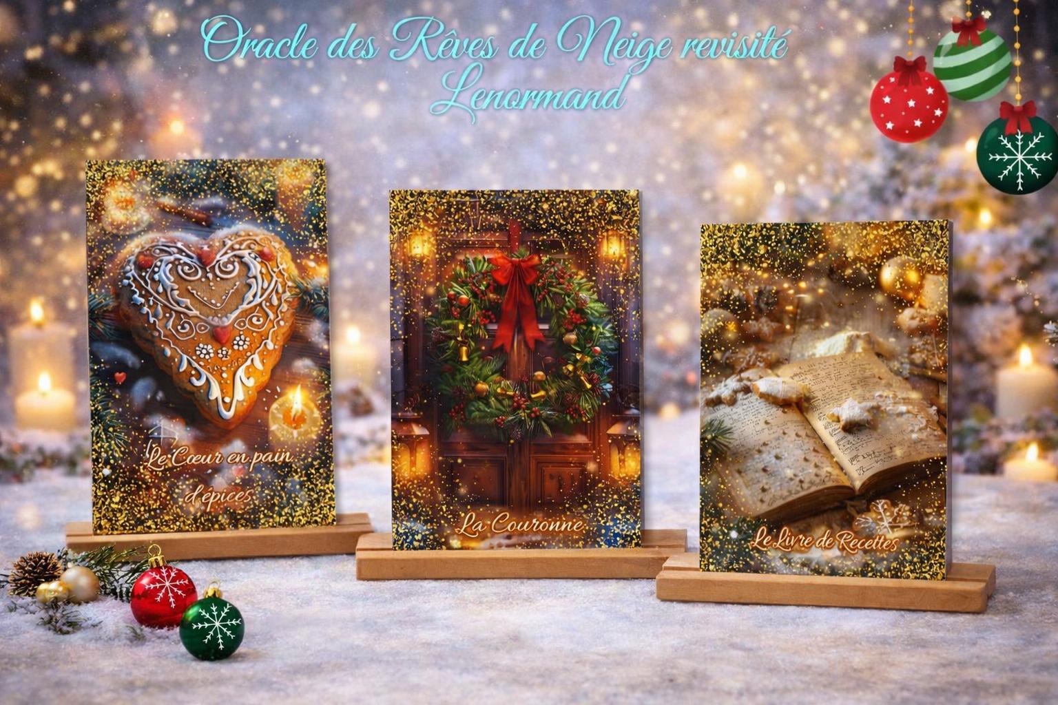 Jeu Divination Noël Vintage Generic Lenormand Oracle Deck Vintage Christmas Madame Lenormand Tarot Madame Lenormand Thème Noël