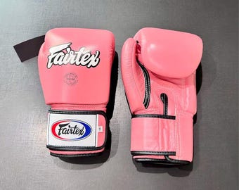 Fairtex Pink Leather Boxing Gloves – Professional Muay Thai, Kickboxing & Training Gloves
