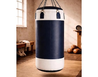 Modern Leather widebody Punching Bag, Heavy Duty Boxing MMA Training Equipment