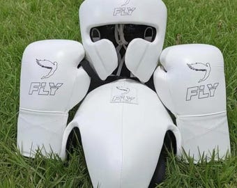Premium Boxing Kit Set – Cowhide Leather Gloves, Headgear, Groin Guard | Training & Sparring Gear