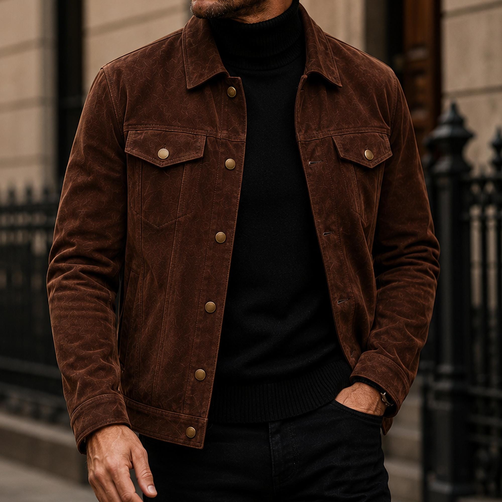 Goat Suede Jacket - Etsy Israel